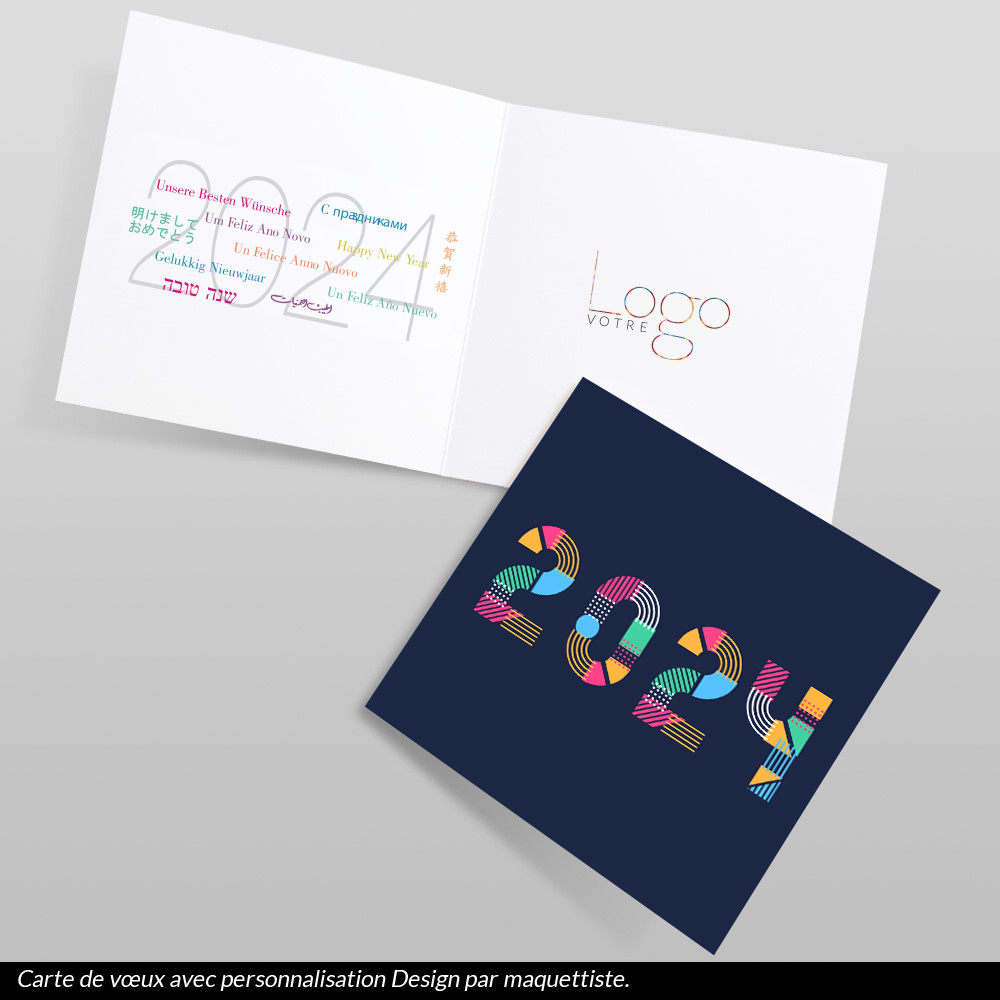 Carte de voeux 2024 Chevrons