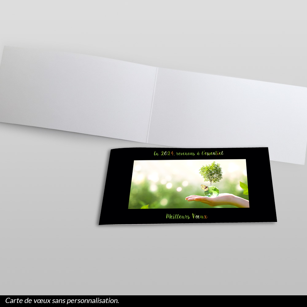 carte de voeux 2024 Papillon