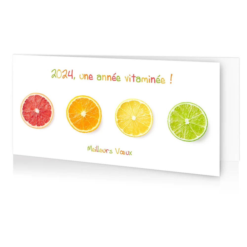 carte de voeux 2024 Agrumes