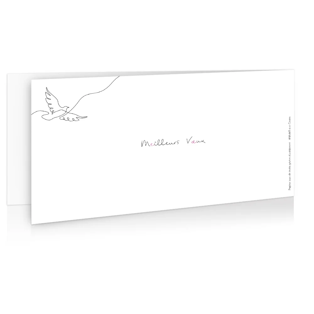 carte de voeux 2024 Colombe