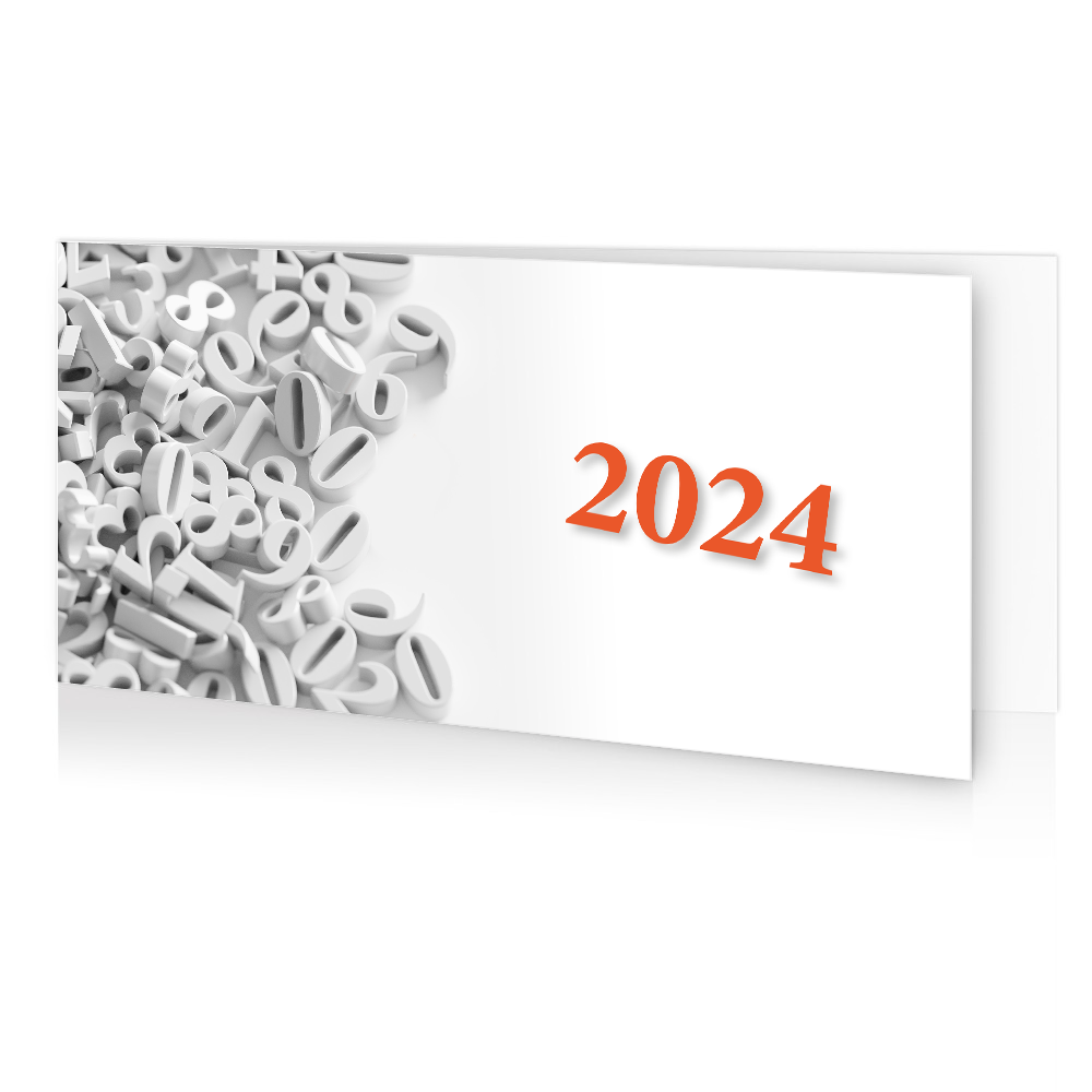 Carte de voeux 2024 Chiffres