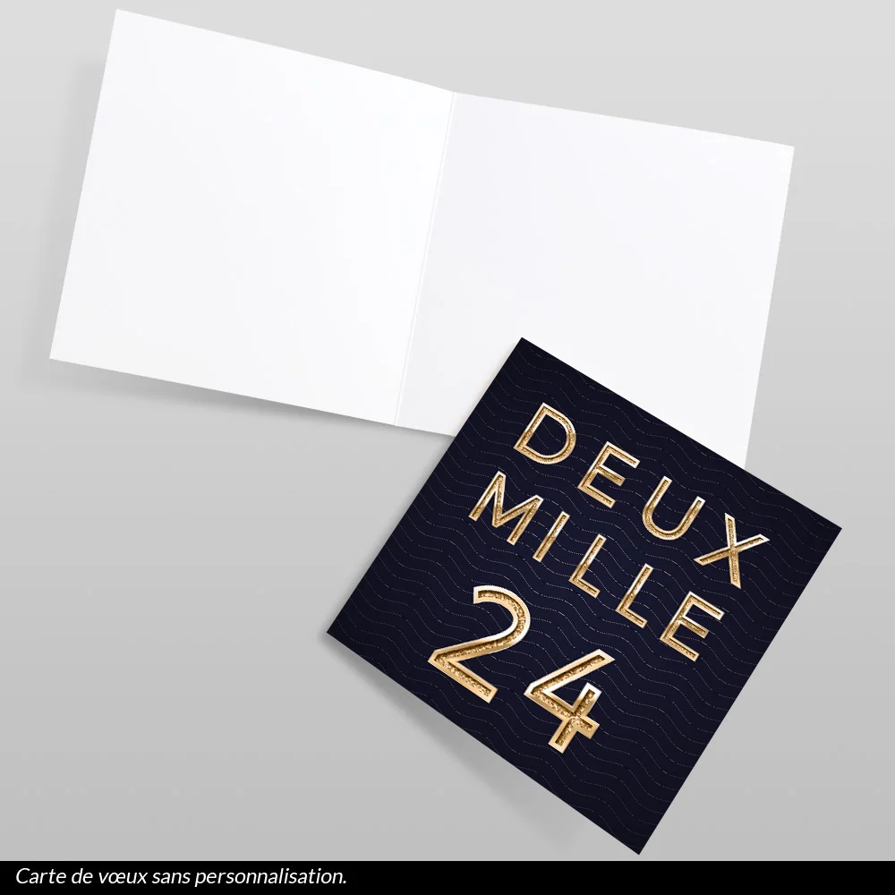 Carte de voeux 2024 Luxe