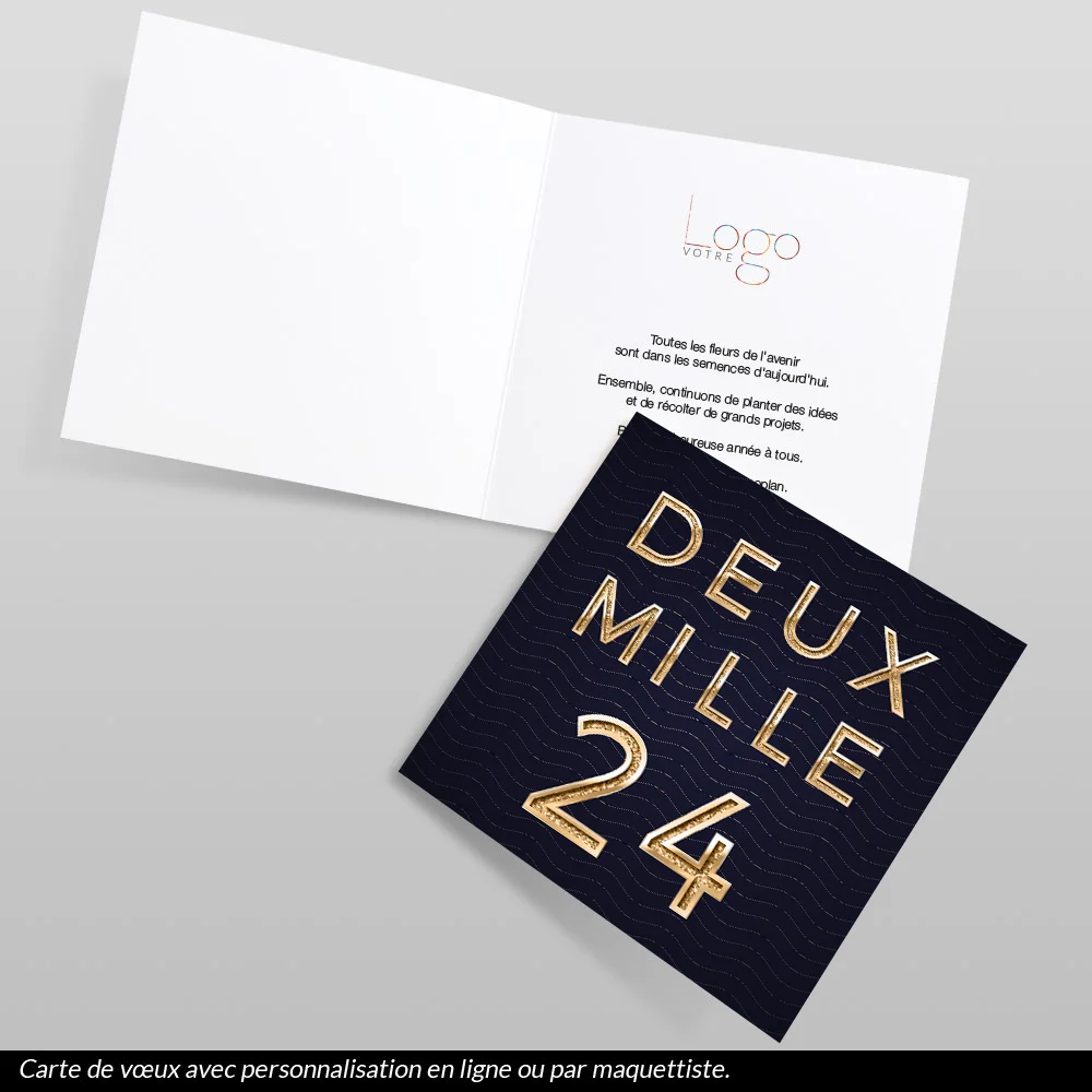 Carte de voeux 2024 Luxe