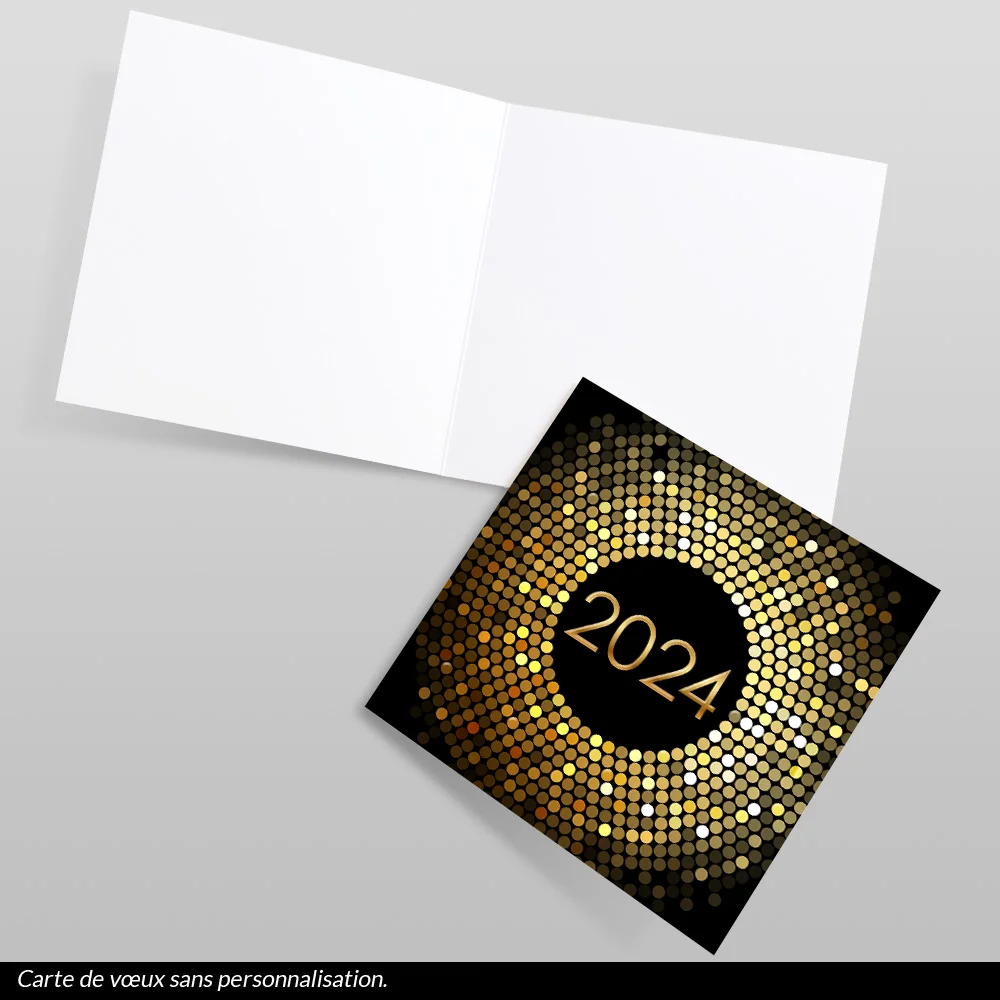 Carte de voeux 2024 Lumineuse
