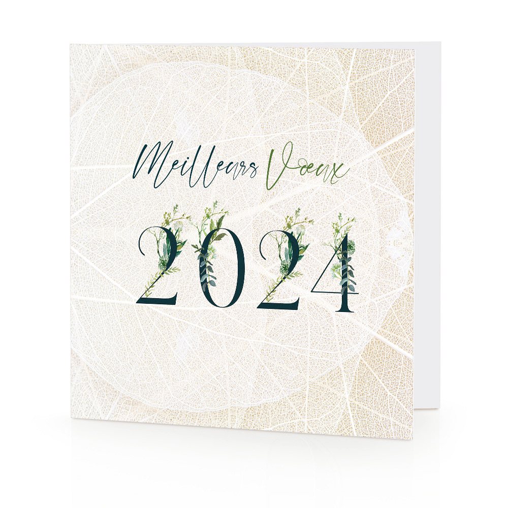 Bonne Année 2024 - Lot De 5 Cartes De Voeux Professionnelles - Format  Carnet 15X15Cm - Avec Enveloppes (Bleu Sapin)[u11492] - Cdiscount  Beaux-Arts et Loisirs créatifs