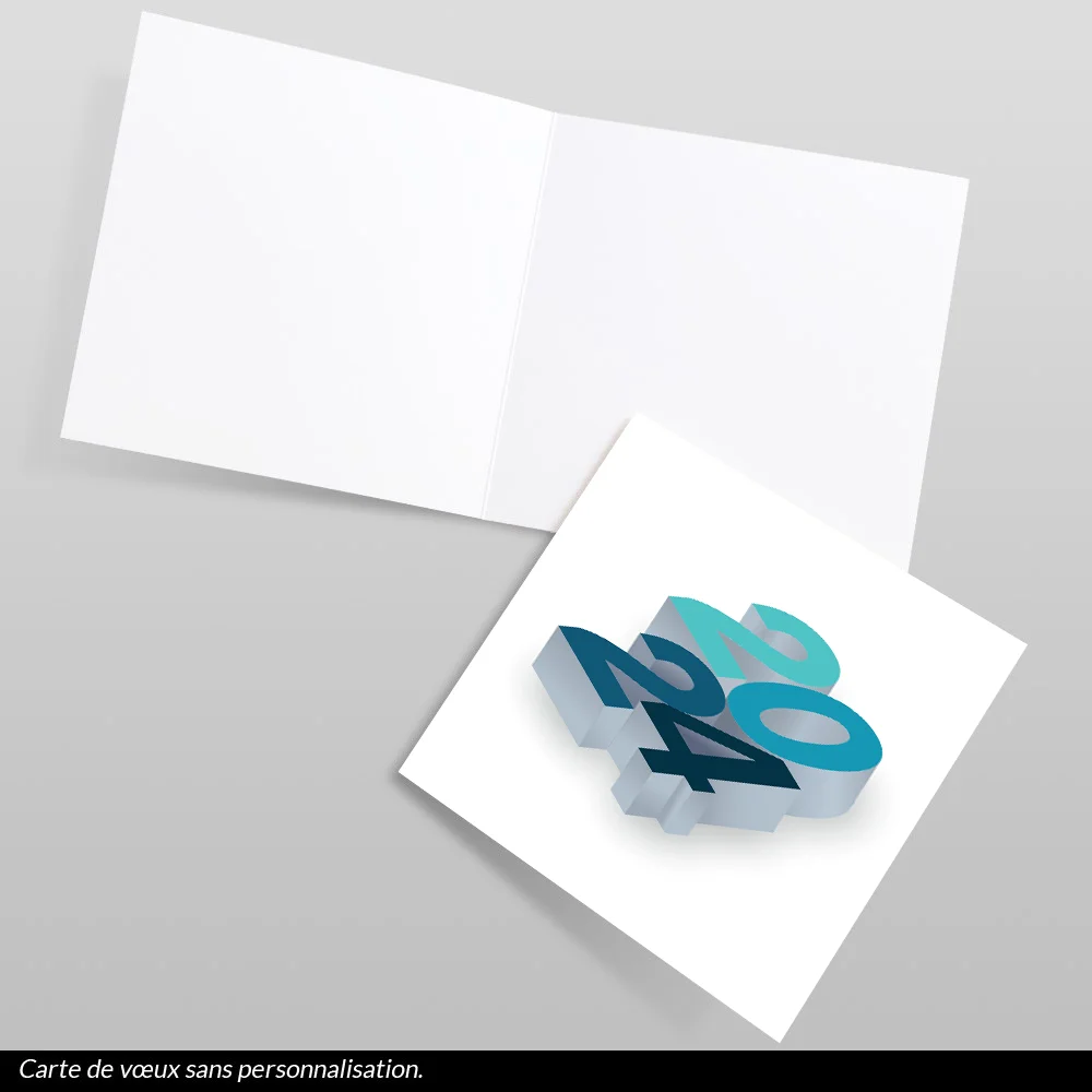 Carte de voeux 2024 3D