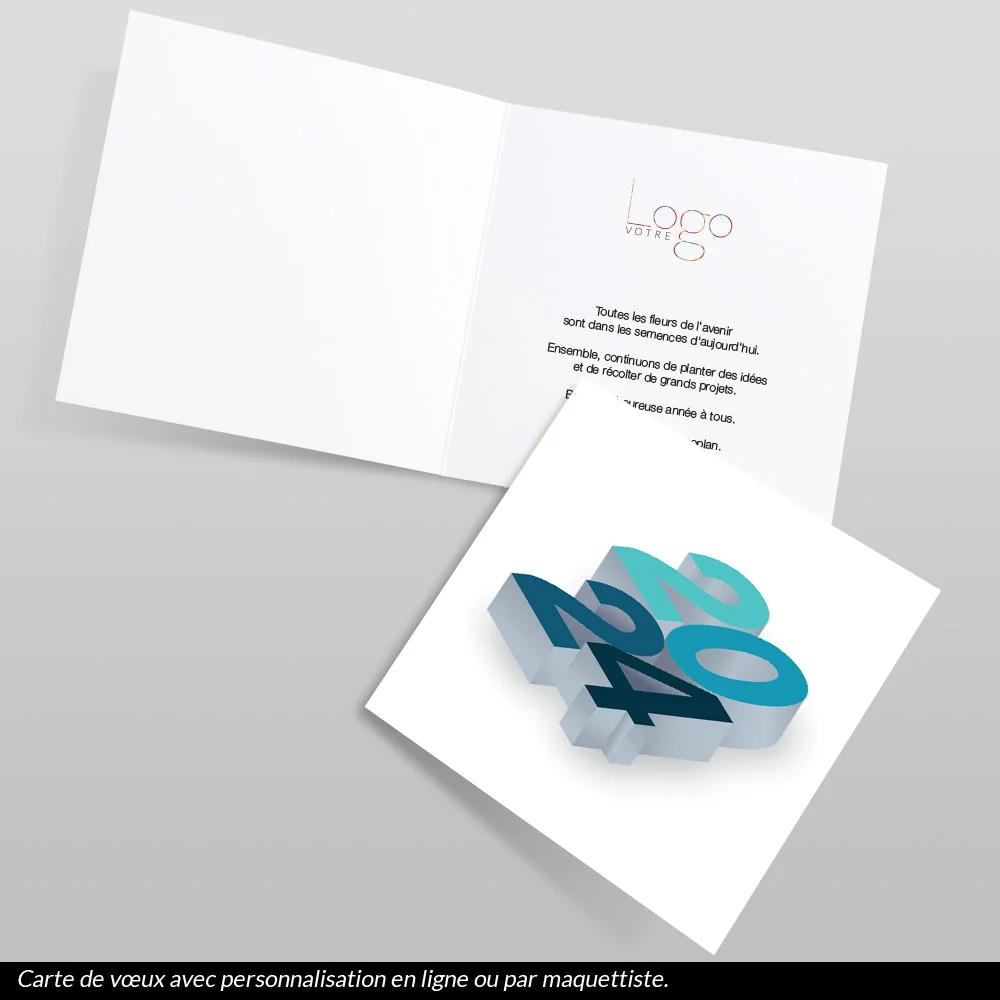 Carte de voeux 2024 3D