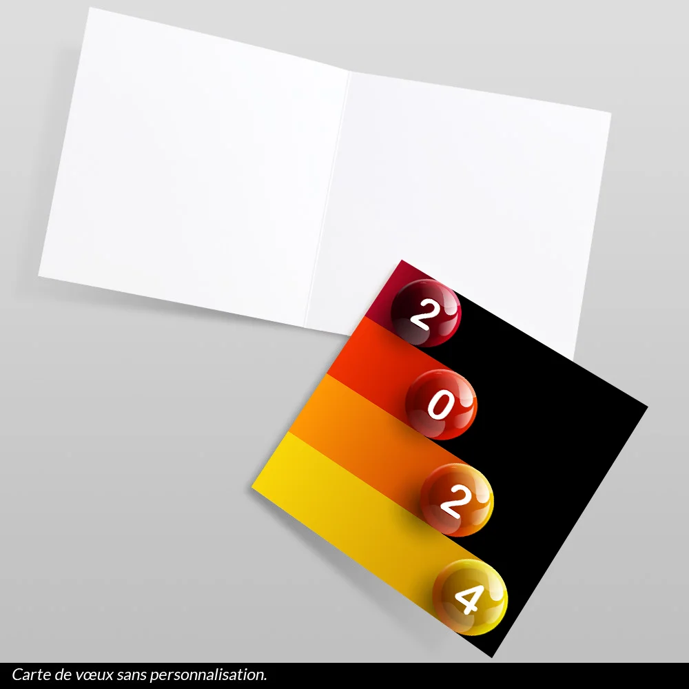 Carte de voeux 2024 Boutons