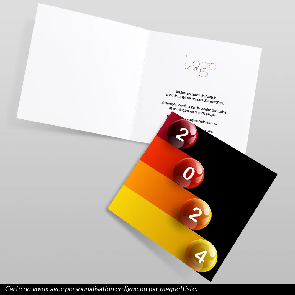 Carte de voeux 2024 Boutons