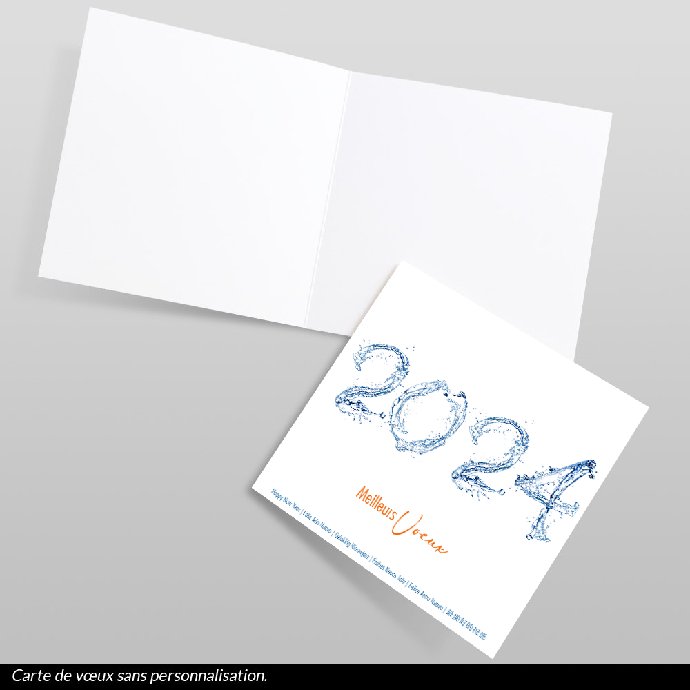 Carte de voeux 2024 Eau