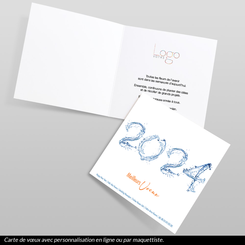 Carte de voeux 2024 Eau