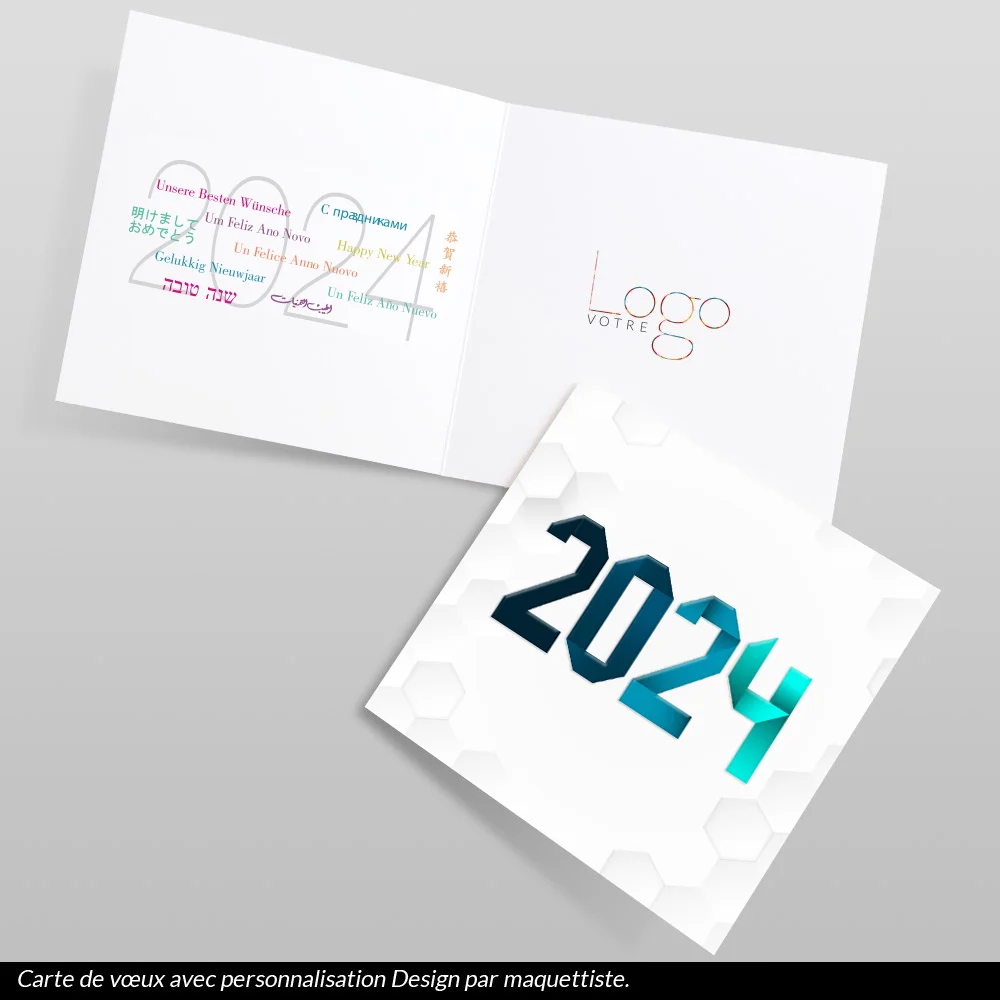 Carte de voeux 2024 Alvéole
