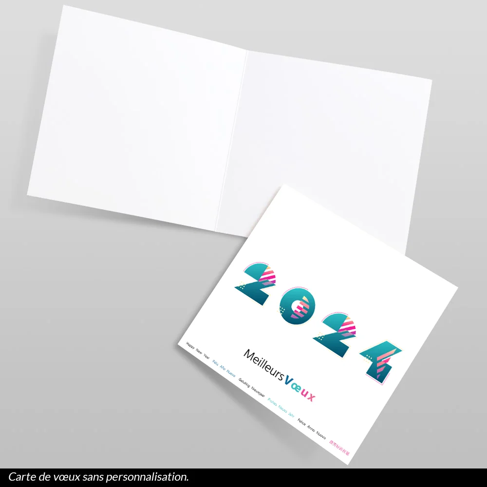 Carte de voeux 2024 Pop up