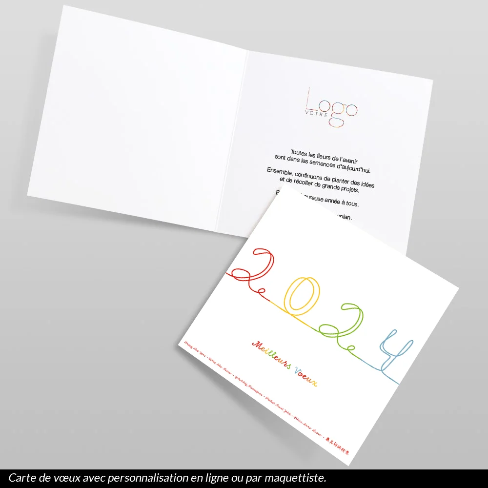 Carte de voeux 2024 Tracé