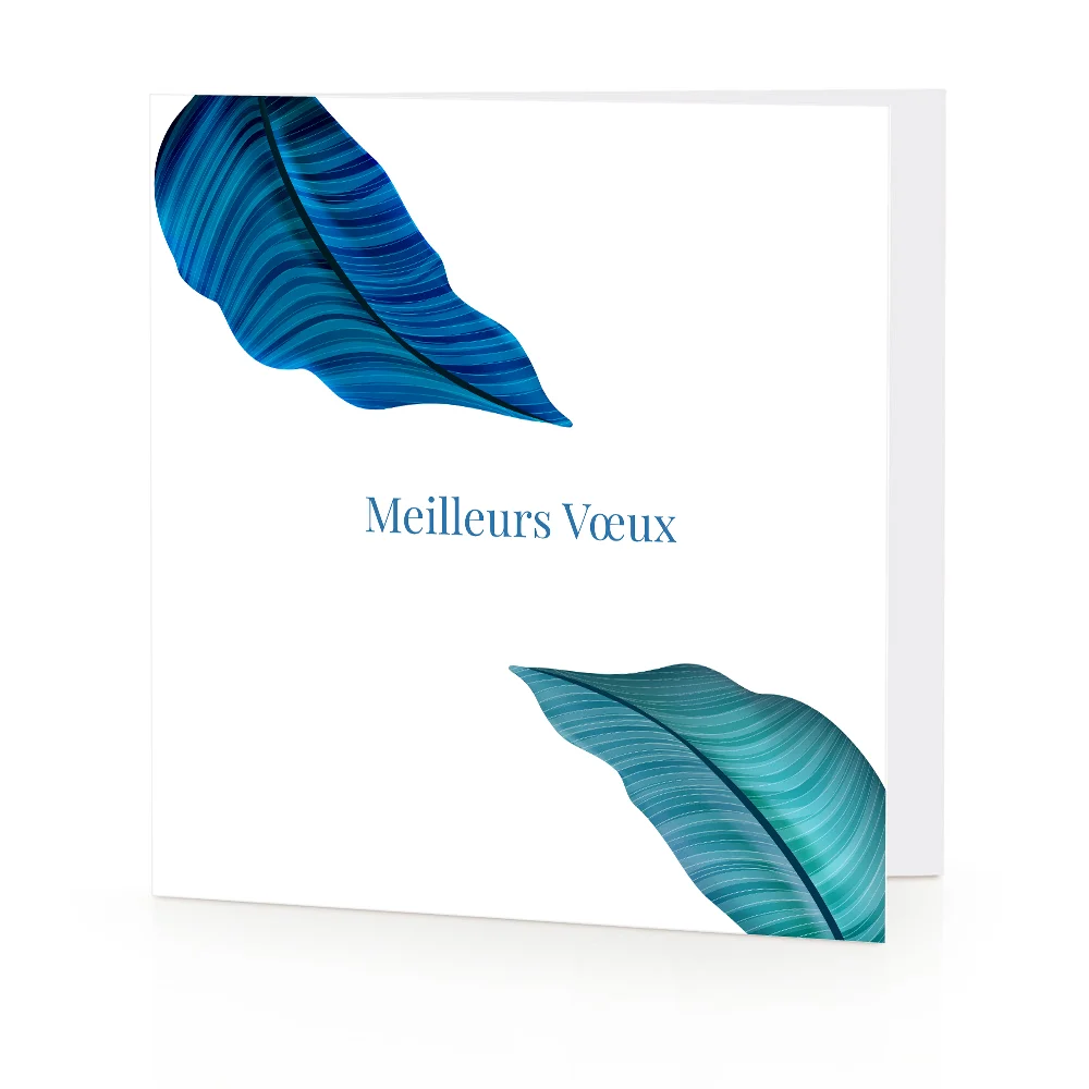 Carte de voeux 2024 Feuilles