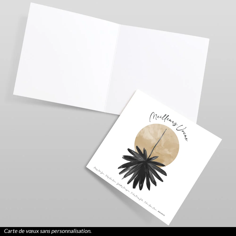 Carte de voeux 2024 Dahlia