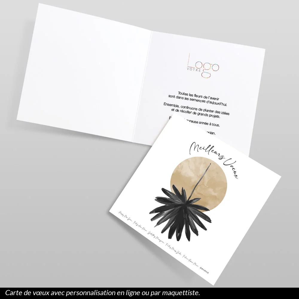 Carte de voeux 2024 Dahlia