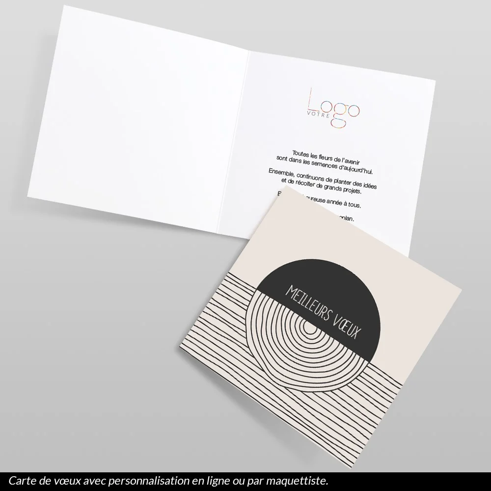 Carte de voeux 2024 Minimaliste 3