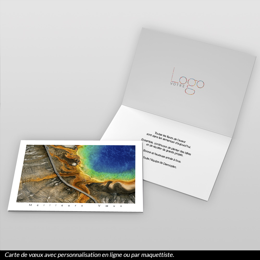 Carte de voeux 2024 - Source Chaude du Grand Prismatic