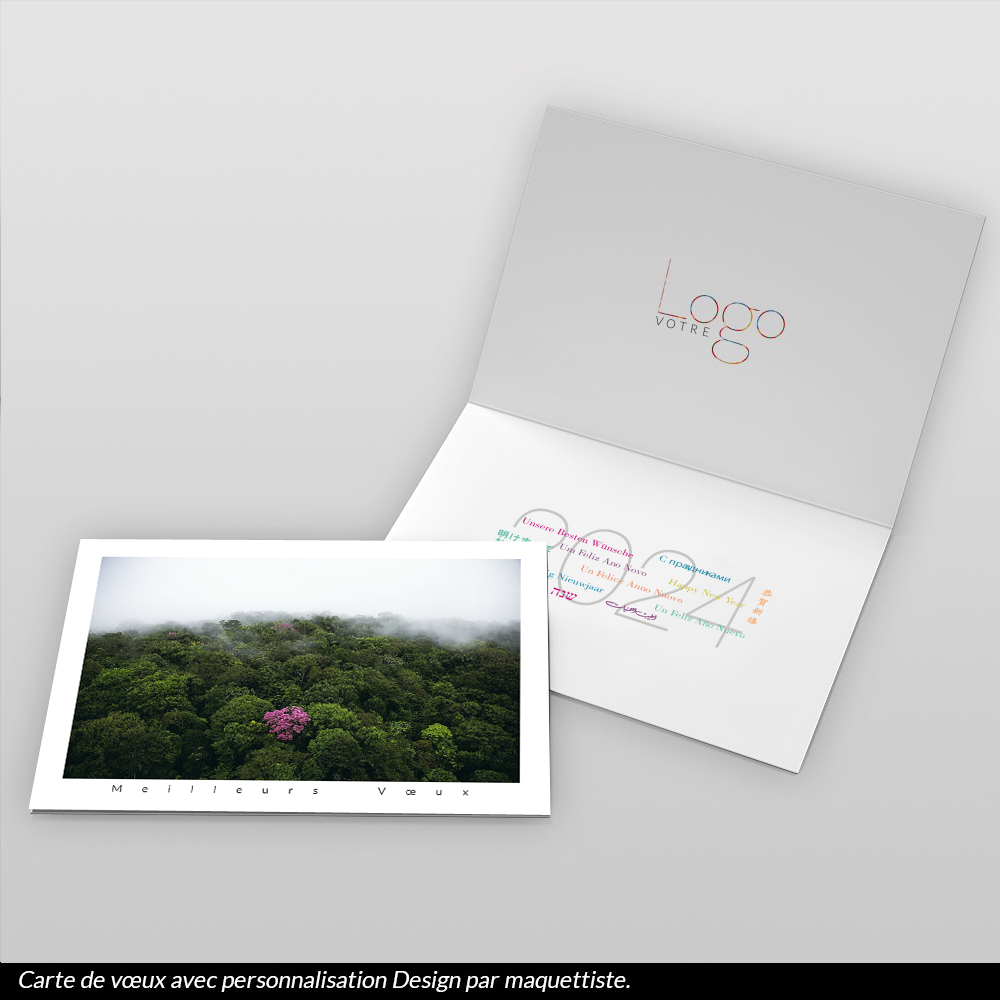 Carte de voeux 2024 - Ébène Rose