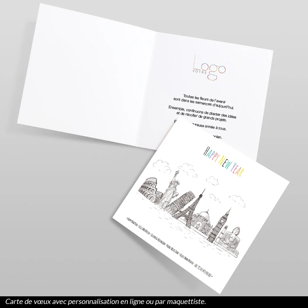 Carte de voeux 2024 Monuments