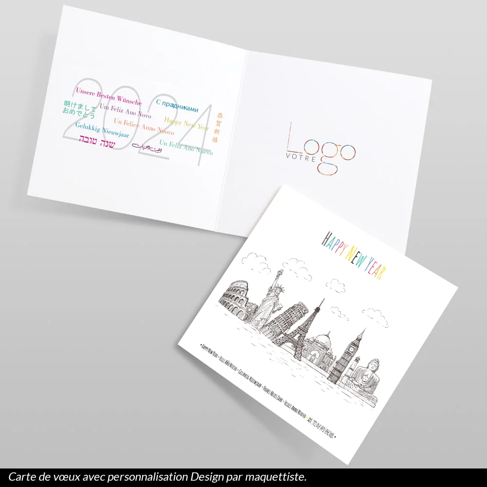 Carte de voeux 2024 Monuments