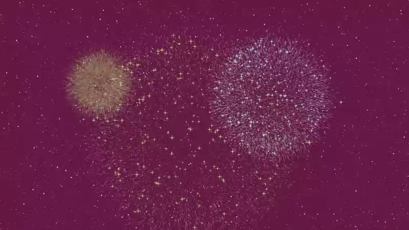 Carte de Voeux Virtuelle 2024 Animée - Feu d'Artifice