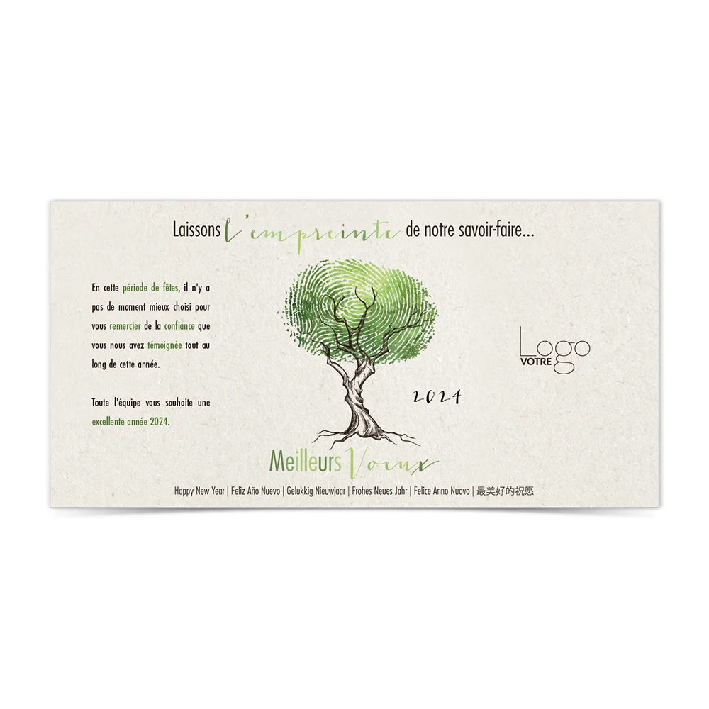 Carte de Voeux Virtuelle 2024 Statique - L'Empreinte