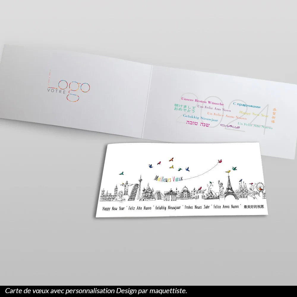 Carte de voeux 2024 - Les Oiseaux 