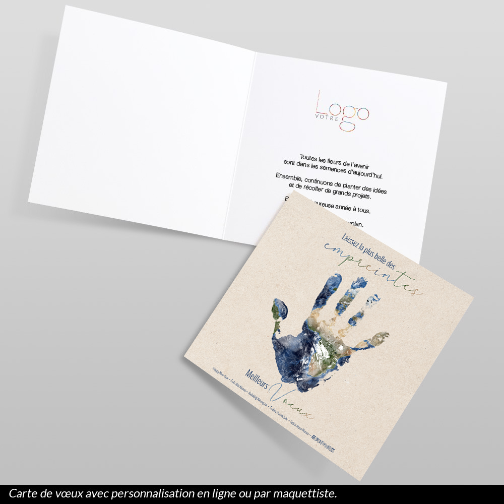 Carte de voeux 2024 - Monde l'Empreinte