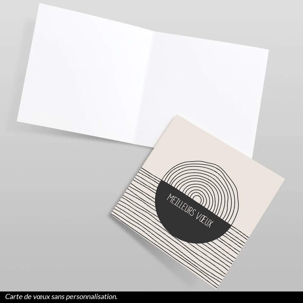 Carte de voeux 2024 Minimaliste