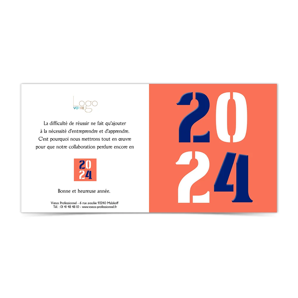 carte de voeux 2024 Statique -  Impact