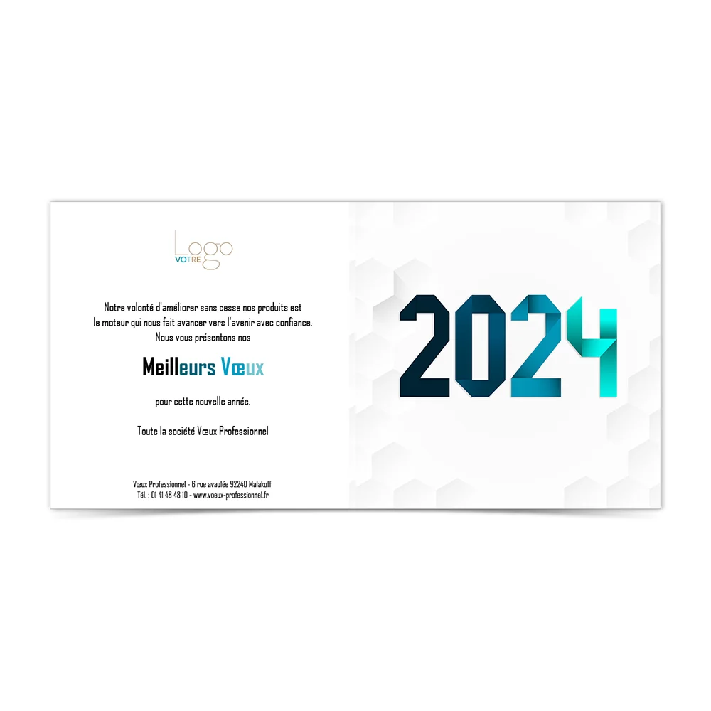 carte de voeux 2024 Statique -  Alvéole