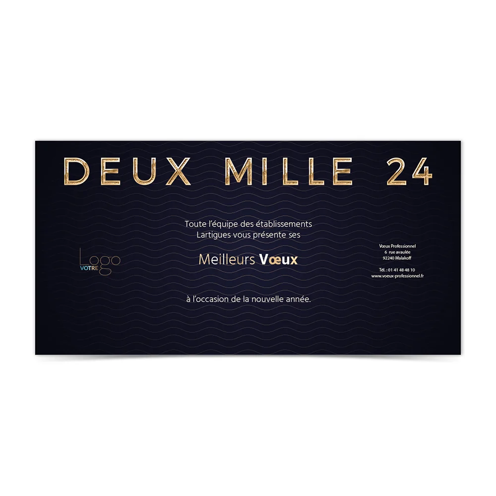 carte de voeux 2024 Statique -  Luxe