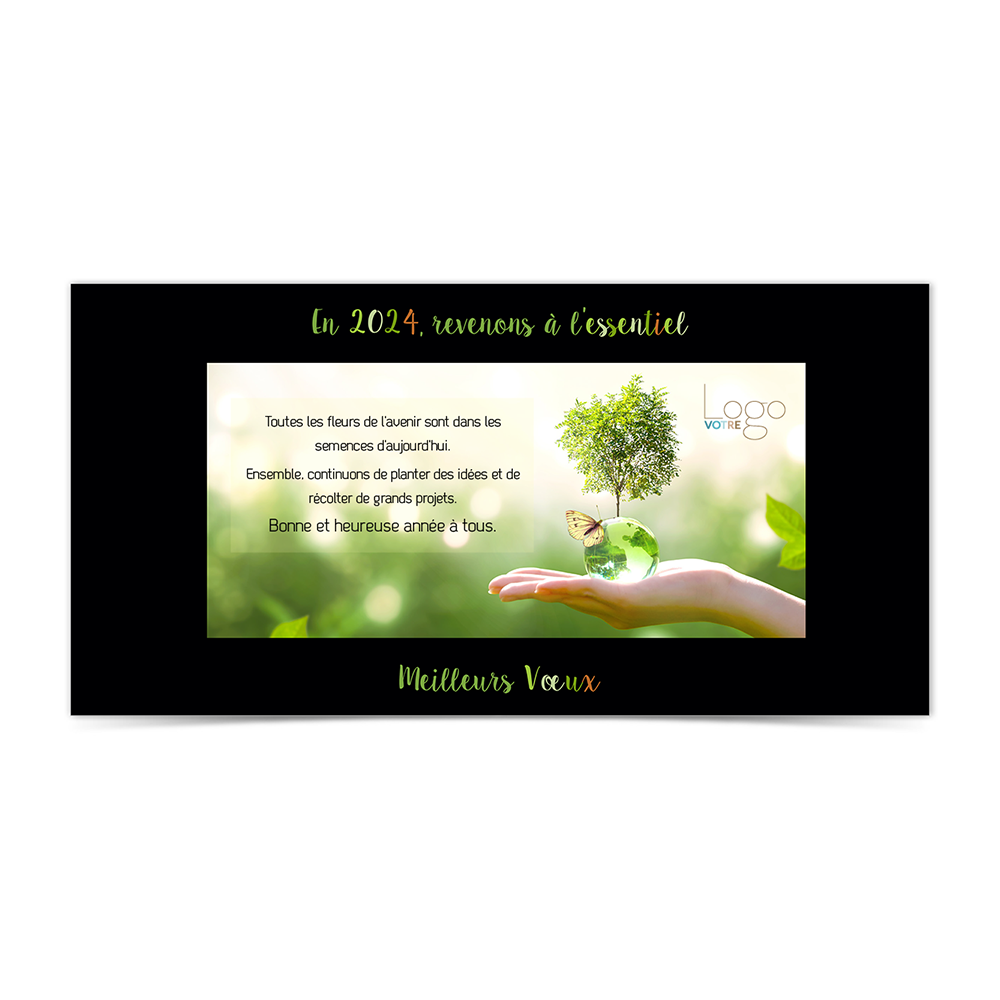 Carte de Voeux Virtuelle 2024 Statique - ANK437-S