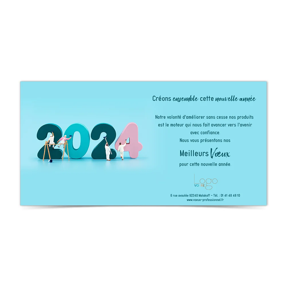 Carte de Voeux Virtuelle 2024 Statique - ANK438-S