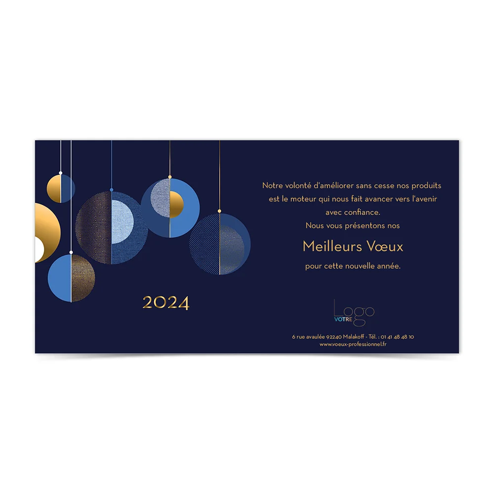 Carte de Voeux Virtuelle 2024 Statique - ANK444-S