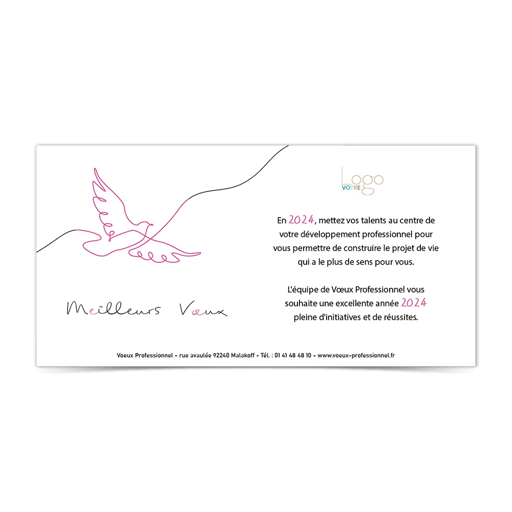 Carte de Voeux Virtuelle 2024 Statique - ANK449-S