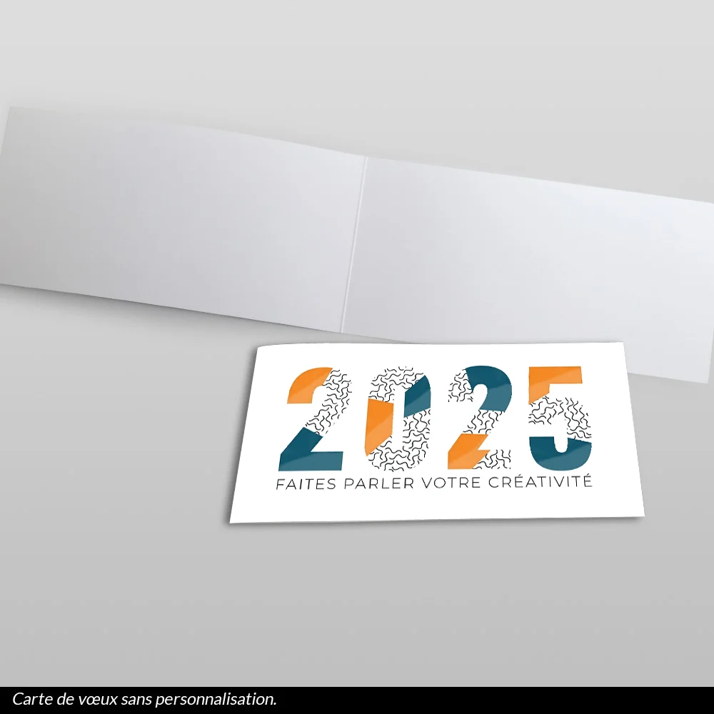 Carte de voeux 2025 - Créatif