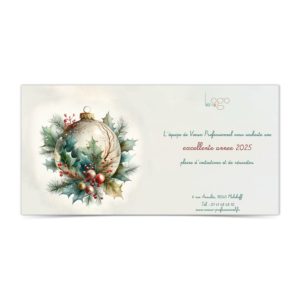 Carte de voeux 2025 - Pastel