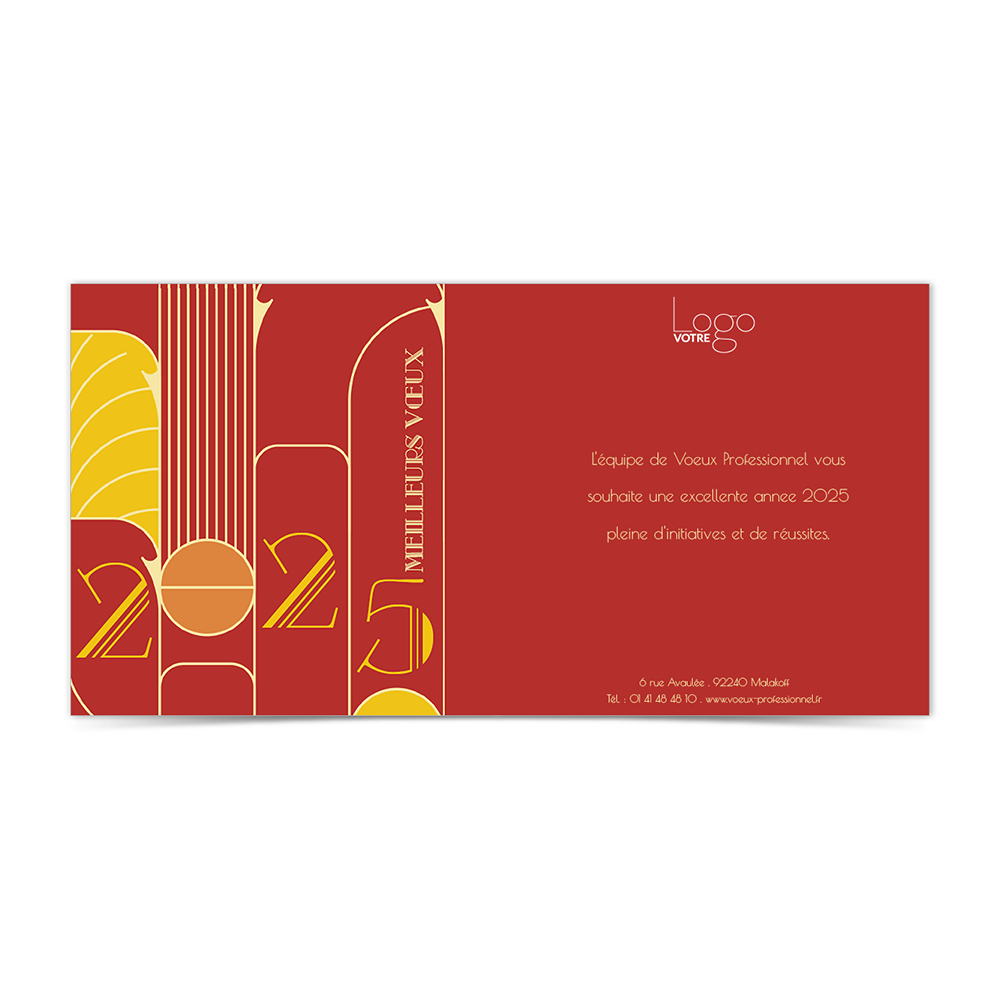  Art Déco Rouge
