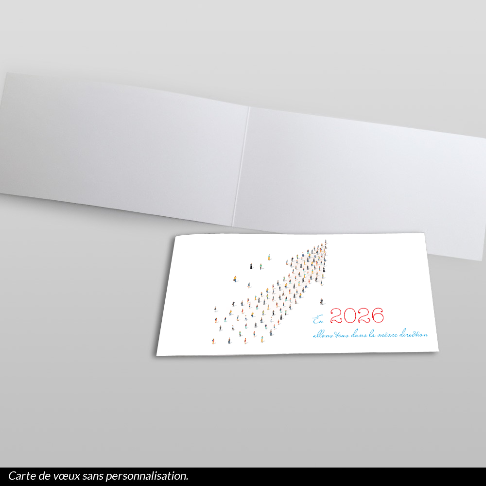 carte de voeux 2026 Flèche