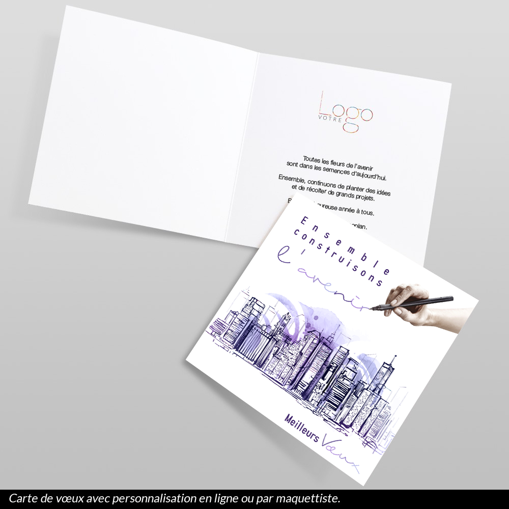 Carte de voeux 2026 - Construisons l'Avenir