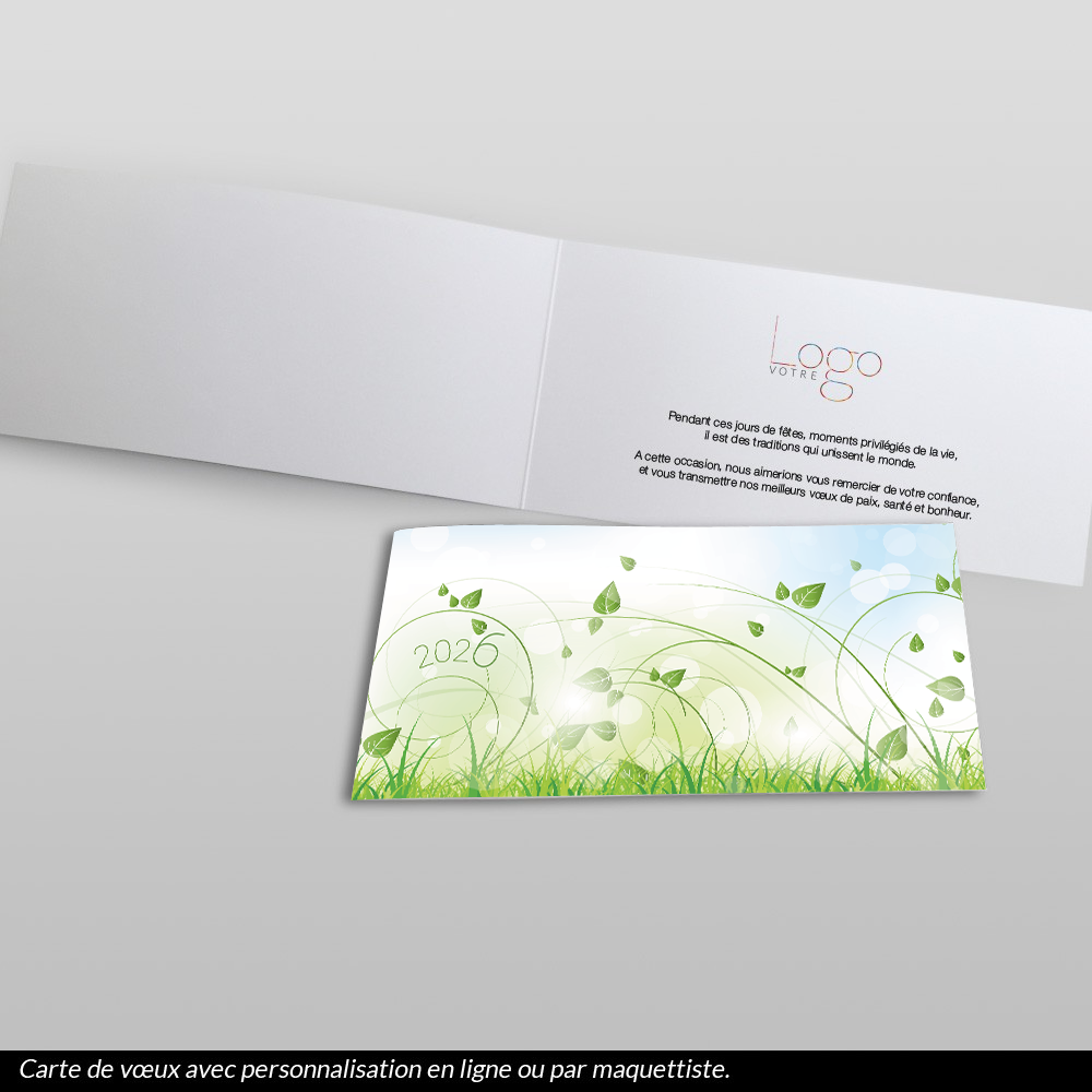 carte de voeux 2026 Prairie