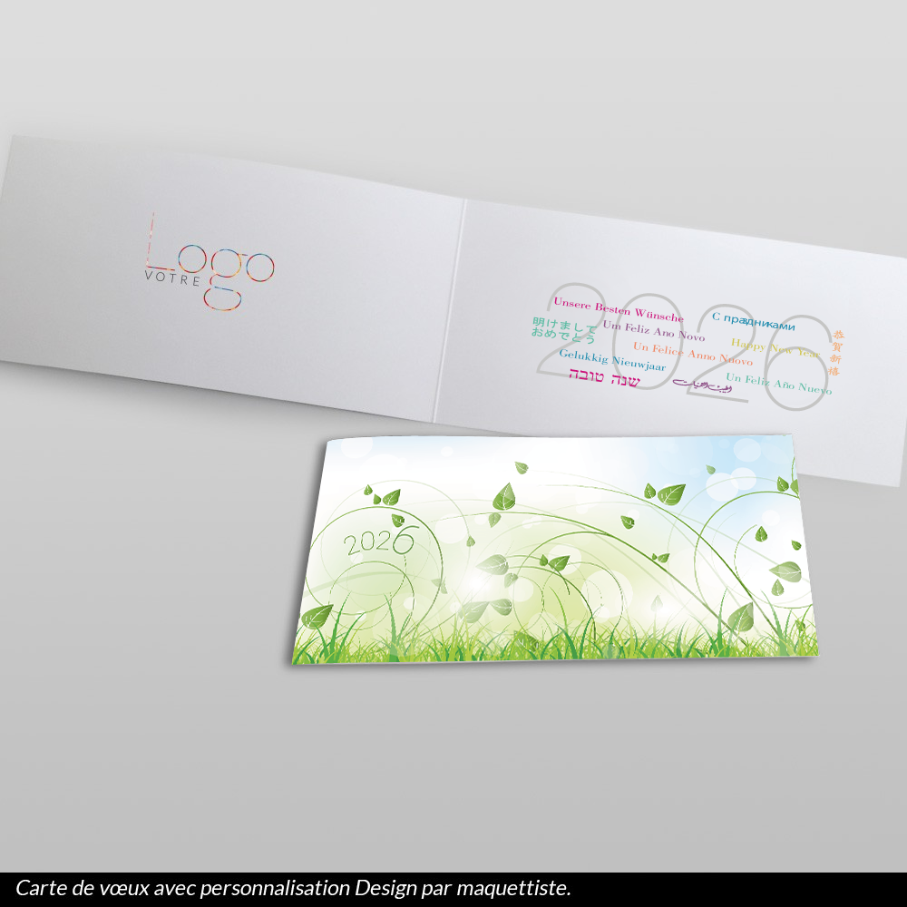 carte de voeux 2026 Prairie