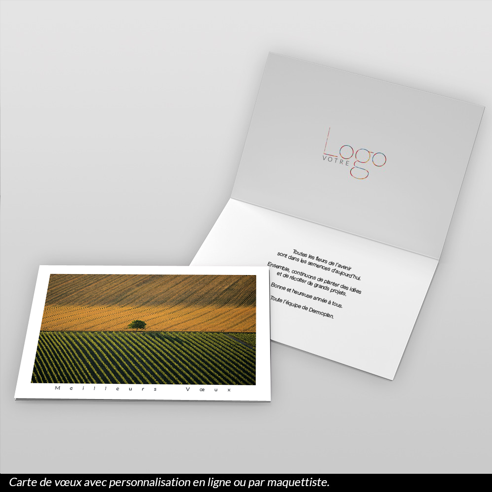Carte de voeux 2026 - Paysage Agricole