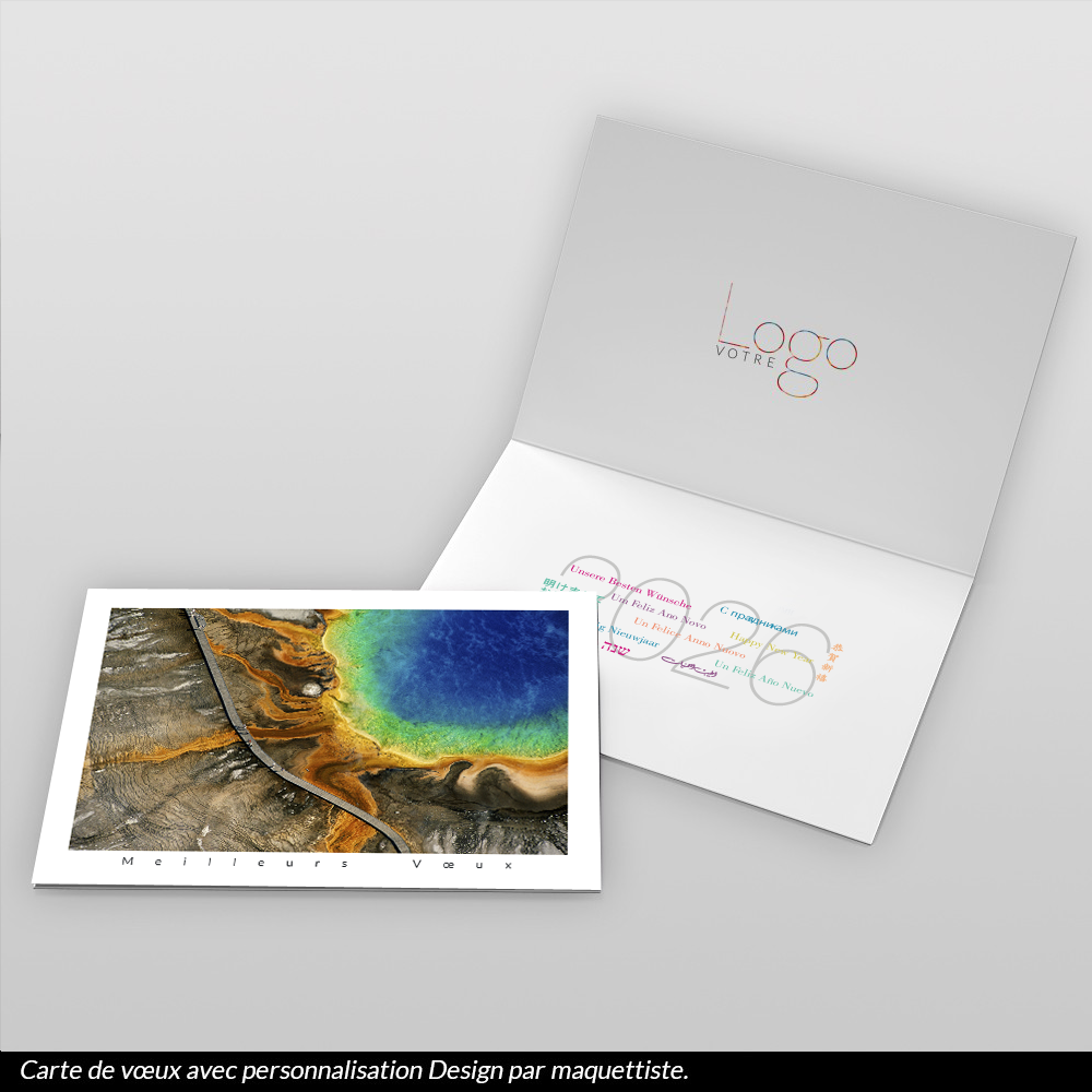 Carte de voeux 2026 - Source Chaude du Grand Prismatic