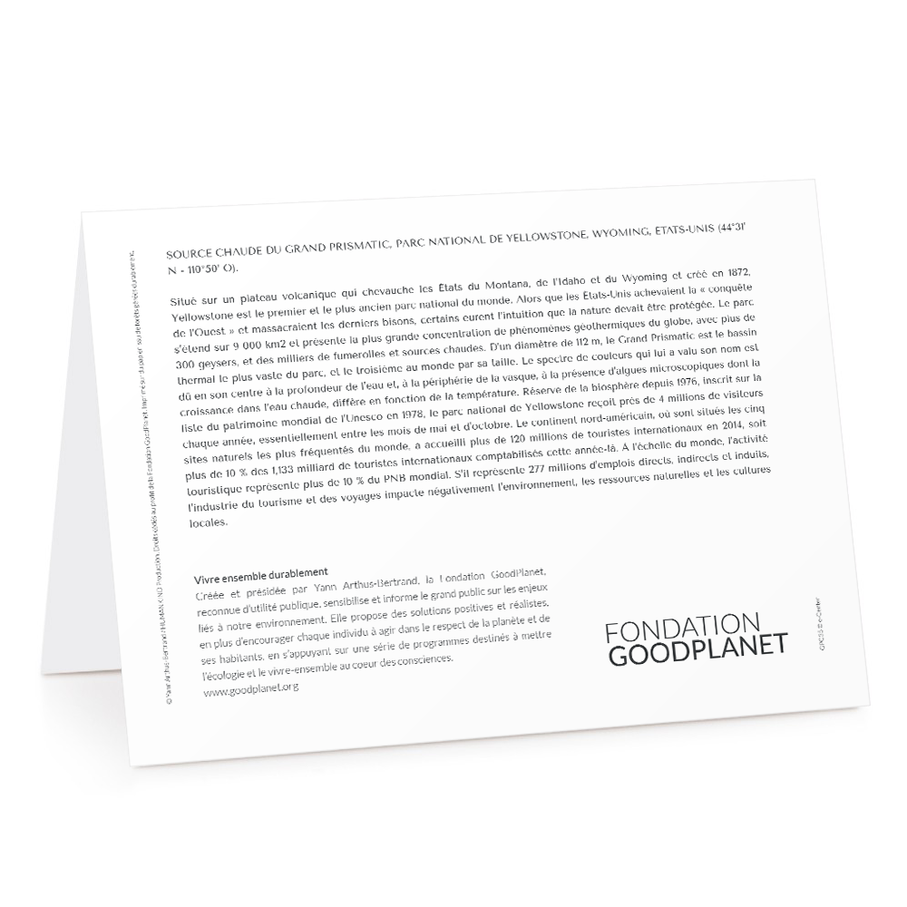 Carte de voeux 2026 - Source Chaude du Grand Prismatic