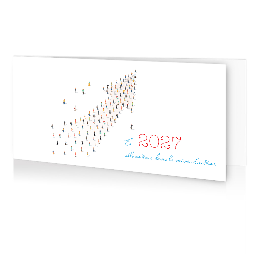 carte de voeux 2026 Flèche