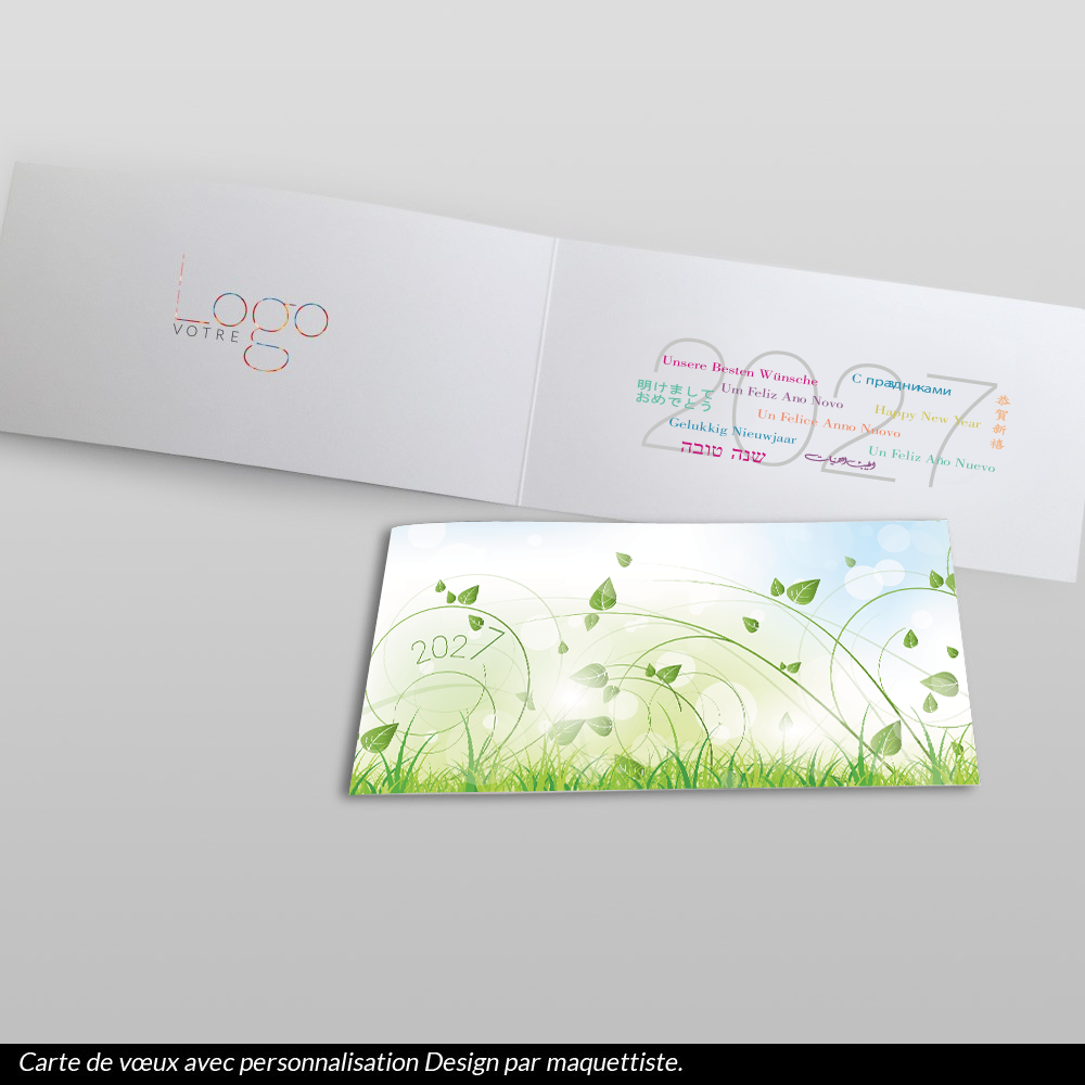carte de voeux 2026 Prairie